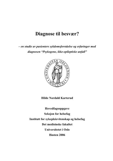 Diagnose til besvær? - Helsedialog