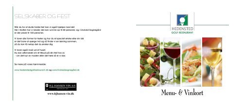 Menu Kort - Hedensted Golf Restaurant