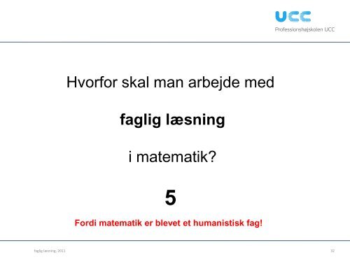 Faglig læsning i matematik