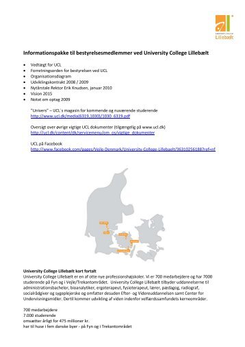 Informationspakke til bestyrelsesmedlemmer ved University College ...