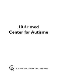 Indholdsfortegnelse - Center for Autisme