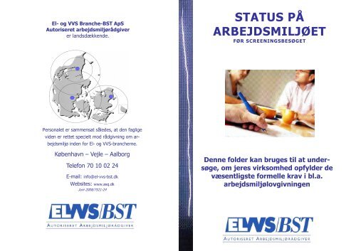 Status på arbejdsmiljøet - El- og VVS/BST