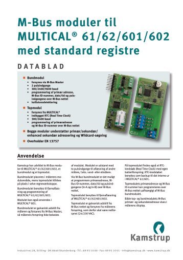 Datablad - Kamstrup A/S