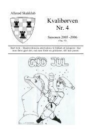 Kvalibørven Nr. 4 - Allerød Skakklub