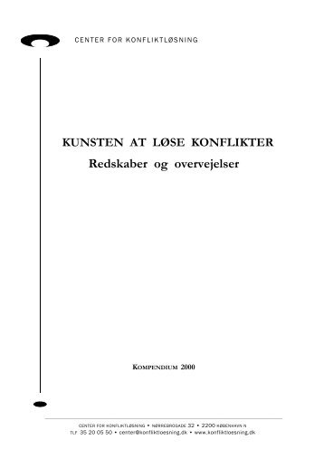 Kunsten at løse konflikter - redskaber og overvejelser - Center for ...