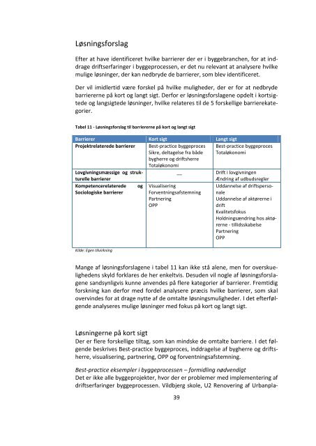 Implementering af drift i byggeri - Dansk Facilities Management