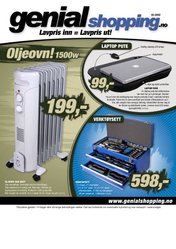 Oljeovn!1500w 99,-