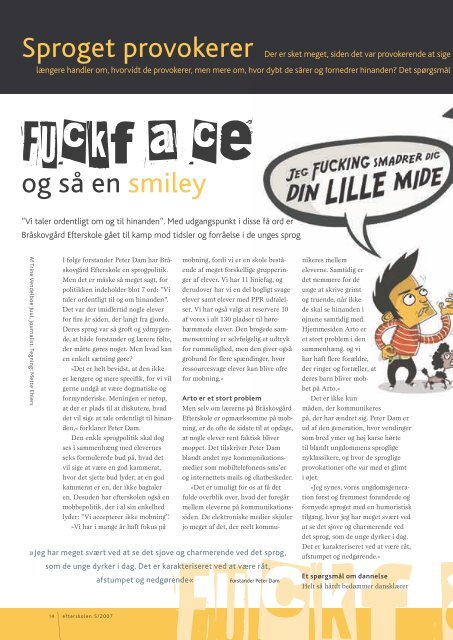 Fuckface og så en smiley - a 2 be