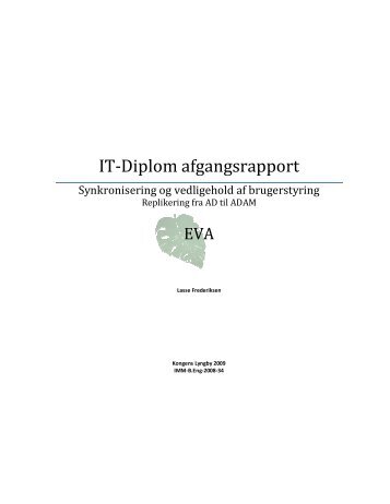 IT-Diplom afgangsrapport - Danmarks Tekniske Universitet