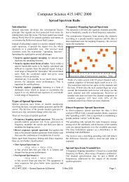 Ethernet and Spread Spectrum - Department of Computer Science