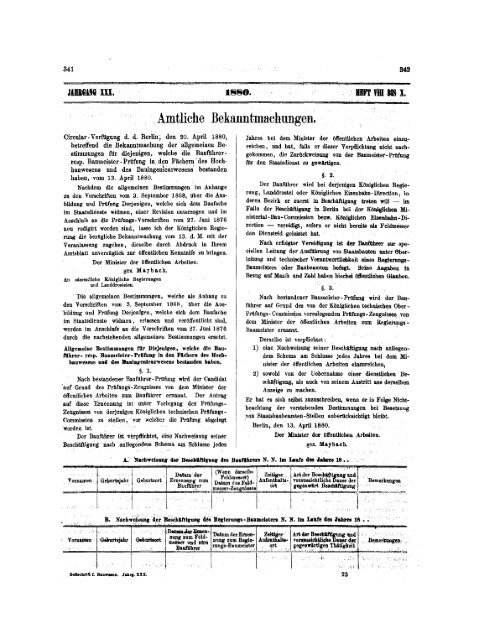 04 Zeitschrift Fur Bauwesen Xxx 1880 H Viii X Sp 341 488
