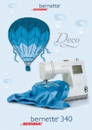 Brugsanvisning deco 340 - Bernina