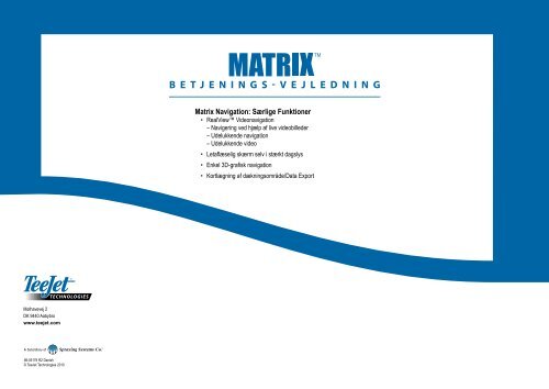 Matrix User Manual Danish 98-05179 R2 - TeeJet