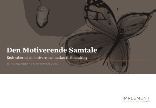 Øvelse - Den Motiverende Samtale