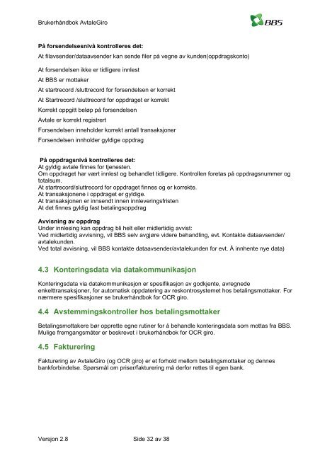 Brukerhåndbok autogiro - Hemne Kraftlag SA