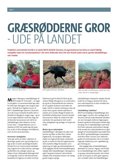 Tanzania - Dansk Ornitologisk Forening