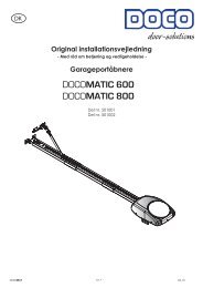 DOCOMATIC 600 DOCOMATIC 800 Original ... - garageport