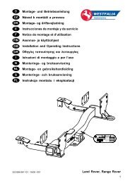 Land Rover, Range Rover D Montage- und Betriebsanleitung ...