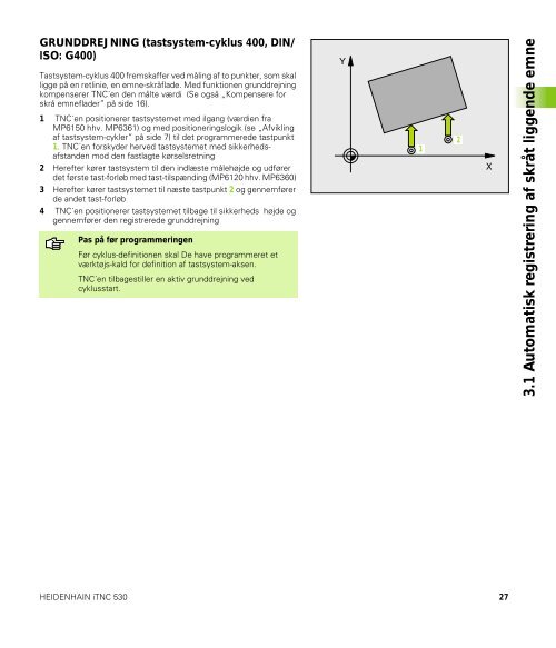 Tastsystem-cykler iTNC 530 - heidenhain - DR. JOHANNES ...