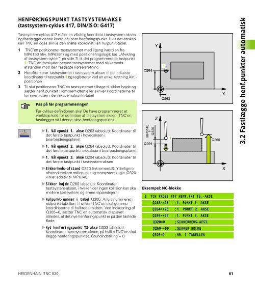 Tastsystem-cykler iTNC 530 - heidenhain - DR. JOHANNES ...