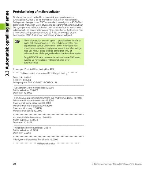 Tastsystem-cykler iTNC 530 - heidenhain - DR. JOHANNES ...