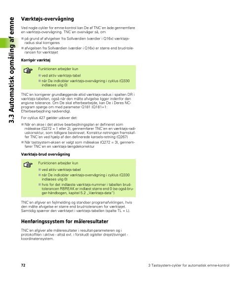 Tastsystem-cykler iTNC 530 - heidenhain - DR. JOHANNES ...