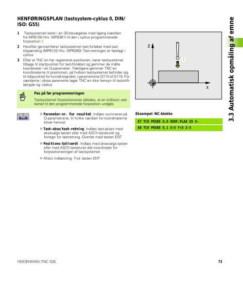 Tastsystem-cykler iTNC 530 - heidenhain - DR. JOHANNES ...