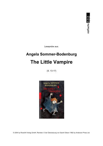 The little vampire, Imprimatur - Rowohlt