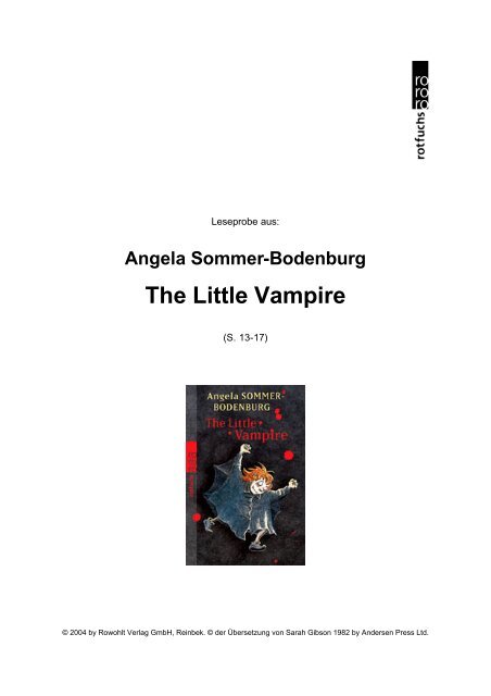 The little vampire, Imprimatur - Rowohlt