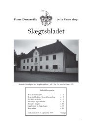 Slægtsblad 1999 - Foreningen Pierre Dornonville de la Cours Slægt