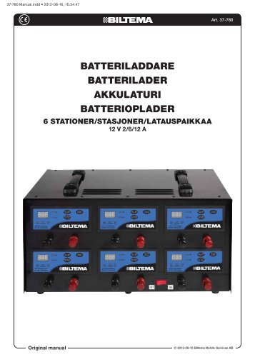 batteriladdare batterilader akkulaturi batterioplader - Biltema