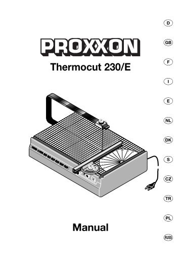 Manual Thermocut 230/E