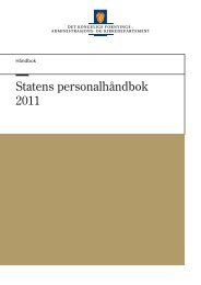 Statens personalhåndbok 2011 (pdf, 1,58 Mb) - Regjeringen.no