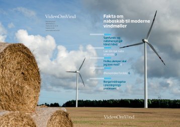 Fakta om naboskab til moderne vindmøller - VidenOmVind