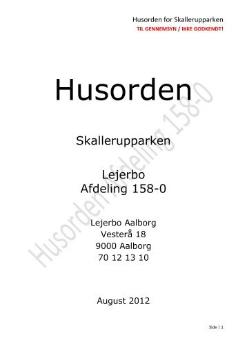Skallerupparken Lejerbo Afdeling 158-0 - Skallerupvej Aalborg