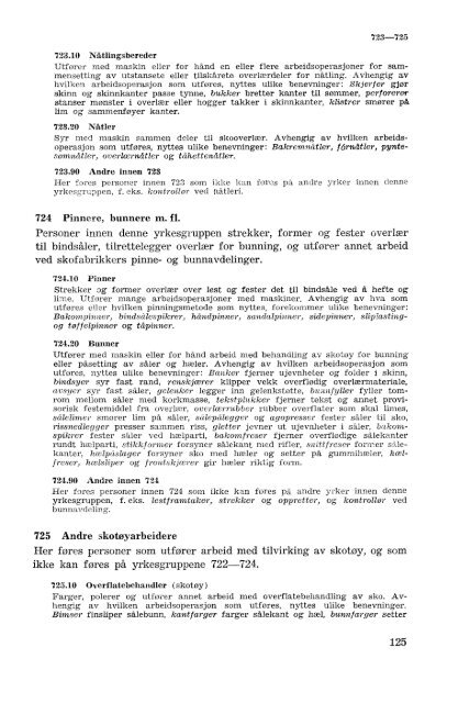 Nordisk yrkesklassifisering, 1964 Standard for yrkesgruppering i ...