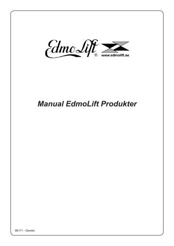 Manual EdmoLift Produkter - EdmoLift AB