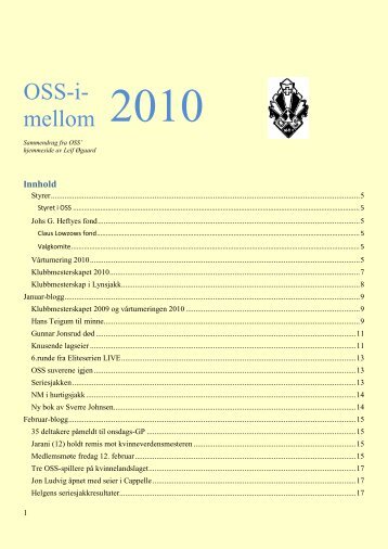 Osm2010 - Oslo Schakselskap