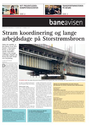 Stram koordinering og lange arbejdsdage på ... - Banedanmark