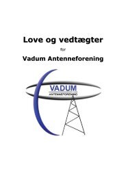 Love og vedtægter - Vadum Antenneforening