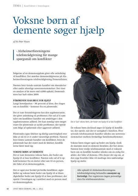 Konflikter i hverdagen - Alzheimerforeningen