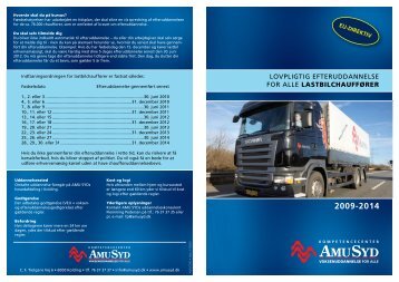 lovpligtig efteruddannelse for alle lastbilchauffører - AMU Syd