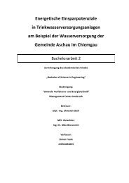 Energetische Einsparpotenziale in Trinkwasserversorgungsanlagen