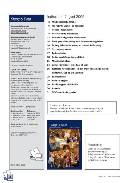 2009-2 slægt & data.pdf - DIS-Danmark