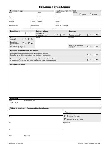 Rekvisisjon av obduksjon