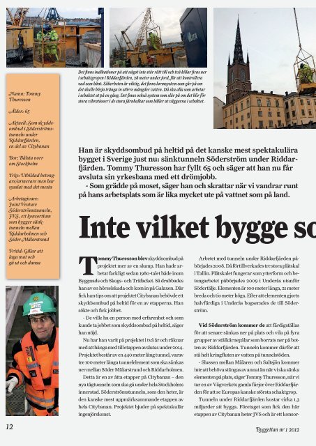 Byggettans tidning nr 1 2012 - Byggnads