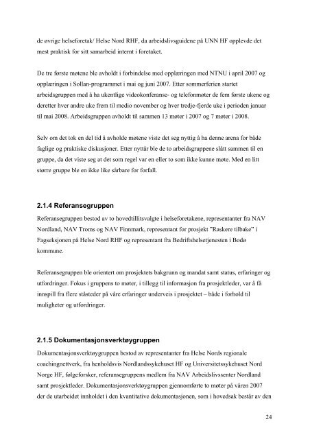 Prosjekt Arbeidsglede - Helse Midt-Norge