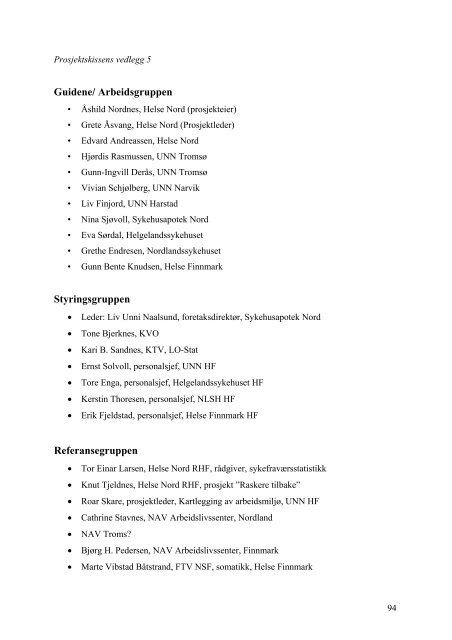 Prosjekt Arbeidsglede - Helse Midt-Norge