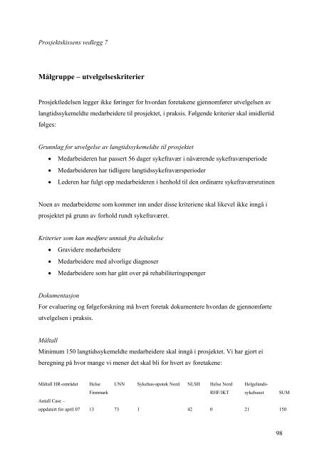 Prosjekt Arbeidsglede - Helse Midt-Norge