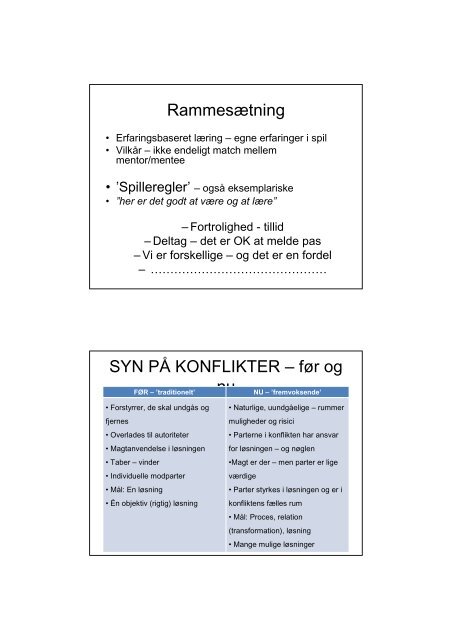 MATCH-projektet - Center for Konfliktløsning